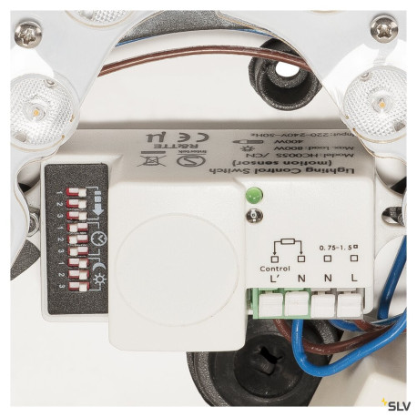 Appliques extérieures LED avec détecteur AINOS rond blanc 22W LED 3000K avec détecteur - SLV 229971 