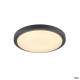 Appliques extérieures LED avec détecteur AINOS rond anthracite 22W LED 3000K avec détecteur - SLV 229975