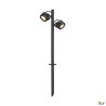 Spot sur piquet en aluminium SITRA 360 SL SPIKE 2 têtes multi-directionnelles anthracite IP44 - SLV 231535