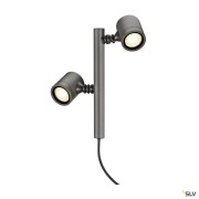 Bornes Extérieures LED MYRA anthracite GU10 max. 2x45W IP44 - SLV 233185 