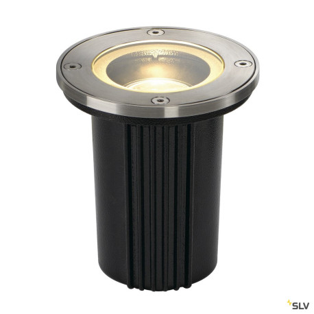 Encastré sol extérieur rond 230V DASAR EXACT 116 QPAR51 GU10 inox 316 - SLV 228430