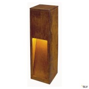 Bornes extérieures RUSTY® SLOT 50 borne extérieure fonte rouillée E27 11W max IP44 - SLV 229410 