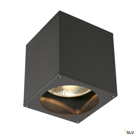 Plafonniers extérieurs BIG THEO plafonnier extérieur anthracite GU10/QPAR111 75W max IP44 - SLV 229555 