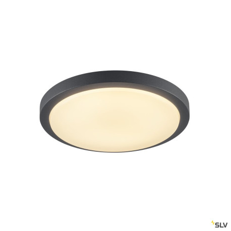 Appliques extérieures LED avec détecteur AINOS rond anthracite 22W LED 3000K avec détecteur - SLV 229975 