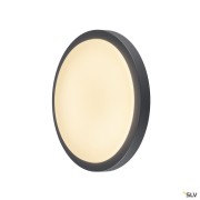 Appliques extérieures LED avec détecteur AINOS rond anthracite 22W LED 3000K avec détecteur - SLV 229975 