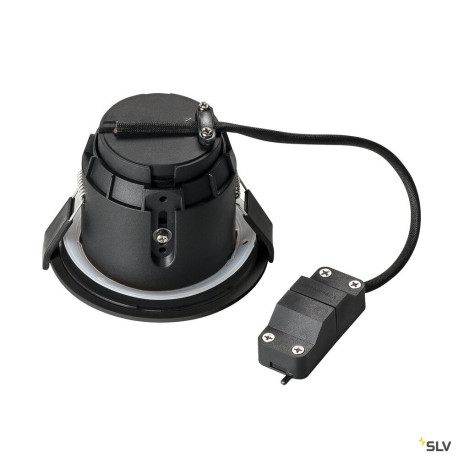 Encastrés plafond/mur 230V ext. VARU encastré noir GU10 55W max. IP65 - SLV 1001930 