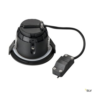 Encastrés plafond/mur 230V ext. VARU encastré noir GU10 55W max. IP65 - SLV 1001930 