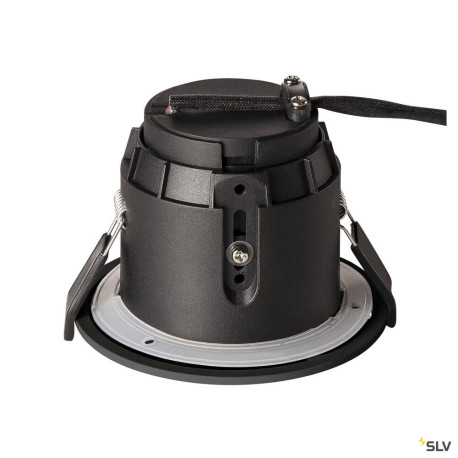 Encastrés plafond/mur 230V ext. VARU encastré noir GU10 55W max. IP65 - SLV 1001930 