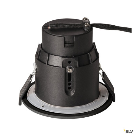 Encastrés plafond/mur 230V ext. VARU encastré noir GU10 55W max. IP65 - SLV 1001930 