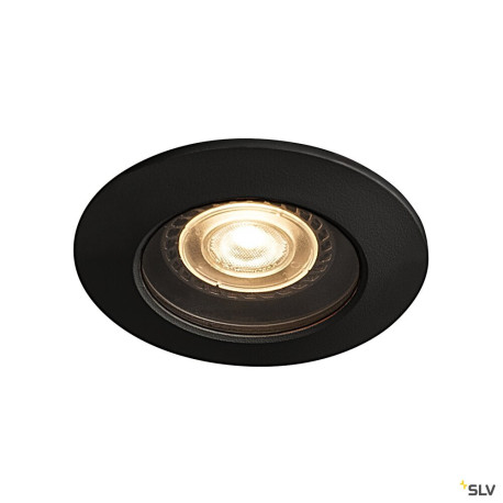 Encastrés plafond/mur 230V ext. VARU encastré noir GU10 55W max. IP65 - SLV 1001930 
