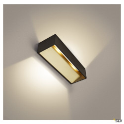 Appliques intérieures LED LOGS IN L applique intérieure noir/laiton LED 17W 3000K variable - SLV 1002842 