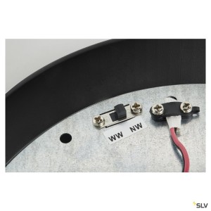 Plafonniers intérieurs LED FERA 25 plafonnier intérieur noir mat LED 195W 3000K/4000K variable Dali - SLV 1002968 