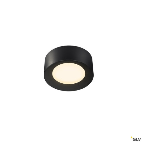 Plafonniers intérieurs LED FERA 25 plafonnier intérieur noir mat LED 195W 3000K/4000K variable Dali - SLV 1002968 