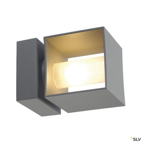 Appliques extérieures SQUARE TURN applique extérieure gris G9/QT14 42W max IP44 - SLV 1000335 