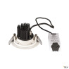 Encastrés plafond/mur LED ext. KINI encastré de plafond extérieur blanc LED 12W 3000K 60° IP65 - SLV 1000833 
