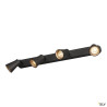 Plafonniers intérieurs LED AVO applique et plafonnier intérieur quad noir GU10/QPAR51 4x 50W max - SLV 1000895 