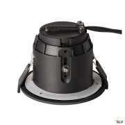 Encastrés plafond/mur 230V ext. VARU encastré noir GU10 55W max. IP65 - SLV 1001930 