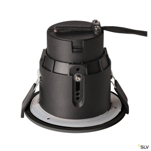 Encastrés plafond/mur 230V ext. VARU encastré noir GU10 55W max. IP65 - SLV 1001930 