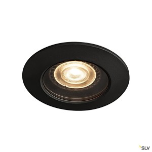 Encastrés plafond/mur 230V ext. VARU encastré noir GU10 55W max. IP65 - SLV 1001930 