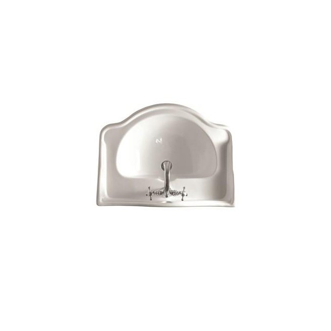 Vasque en céramique blanc 73-54 cm pour lavabo à suspendre ou à poser CHAMBORD - CRISTINA ONDYNA WCH7354