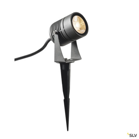 Projecteur extérieur anthracite LED SPIKE 6W 3000K IP55 - SLV 1002201