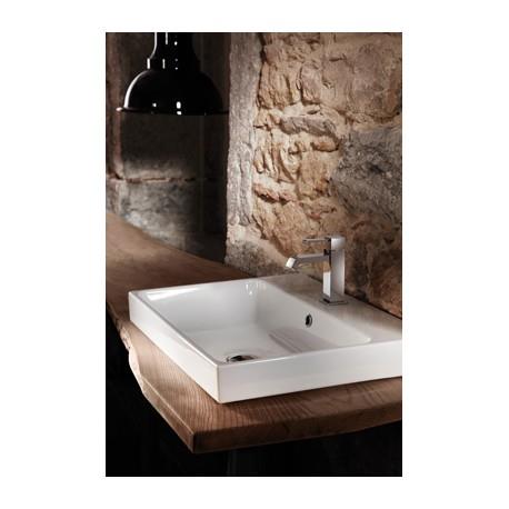 Vasque céramique blanc brillant pour lavabo à suspendre ou à encastrer - CRISTINA ONDYNA WNL6009 