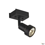 Plafonniers intérieurs PURI applique et plafonnier intérieur simple noir mat GU10/QPAR51 50W max - SLV 147360 