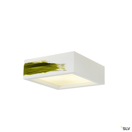 Plafonniers intérieurs PLASTRA 104 plafonnier intérieur blanc E27 2x 25W max plâtre - SLV 148002 