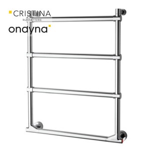 SECHE SERVIETTE SOLE ELECTRIQUE 4 BARRES  CHROME - CRISTINA ONDYNA MSO51251 