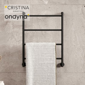 Sèche-serviettes électrique Cristina Mini Noir mat - MMI58213