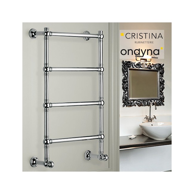 SECHE SERVIETTE RETRO  4 BARRES ARMONIA EAU CHAUDE  - CRISTINA ONDYNA MAR44251 SECHE SERVIETTE RETRO  4 BARRES ARMONIA EAU CHAUD