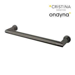 Seche Serviette Sereno Electrique Godronatura Chrome Noir Brosse - CRISTINA ONDYNA MSE621G75 
