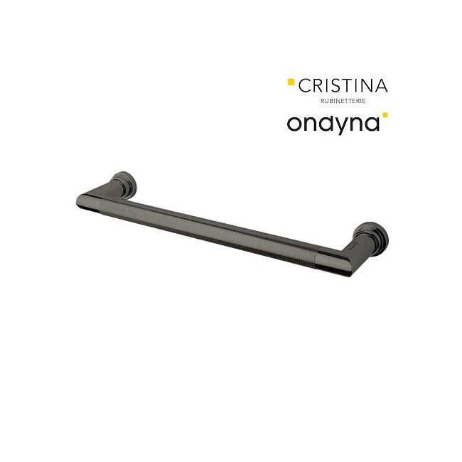 Seche Serviette Sereno Electrique Godronatura Chrome Noir Brosse - CRISTINA ONDYNA MSE621G75 