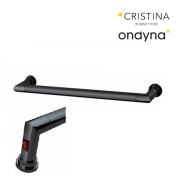 Sèche-serviettes électrique Cristina Sereno avec interrupteur Noir mat - MSEI62113