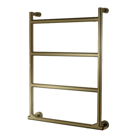 Sèche-serviette électrique Cristina Sereno avec interrupteur Or brossé PVD - MSE57296P