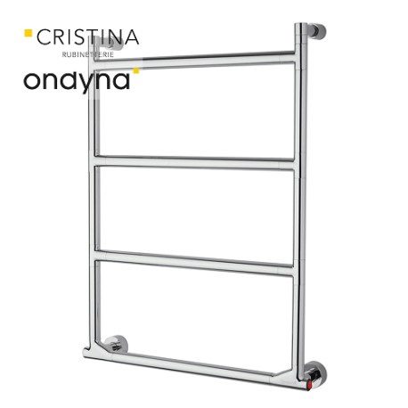 Sèche-serviette électrique Cristina Sereno avec interrupteur Chromé PVD - MSE57251