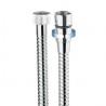 Flexible de douche anti-torsion en acier avec double agrafage FF1/2" laiton - CRISTINA ONDYNA FL15028