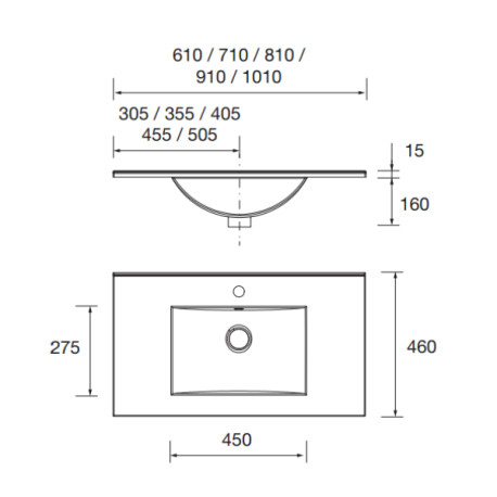 Meuble et vasque de salle de bain Noja 800 Chêne Naturel - SALGAR 106130