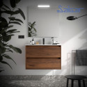 Meuble et vasque de salle de bain Noja 800 Noyer Maya - SALGAR 106132