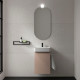 Meuble Salle De Bain Aida 440 1 Porte Avec Frein Macchiato 440 X 263 X 620 Mm - SALGAR 114654