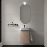 Meuble Salle De Bain Aida 440 1 Porte Avec Frein Macchiato 440 X 263 X 620 Mm - SALGAR 114654