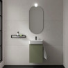 Meuble Salle De Bain Aida 440 1 Porte Avec Frein Green Forest 440 X 263 X 620 Mm - SALGAR 114652