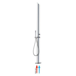 Mitigeur ensemble colonne de douche extérieur chromé Aquabambù - Bossini L00866030