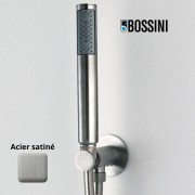 Sortie murale avec support en acier inoxydable Nobu Acier satiné - BOSSINI INC002075