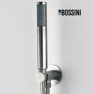 Sortie murale avec support en acier inoxydable Nobu Chromé - BOSSINI INC002030