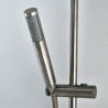 Ensemble barre de douche en inox avec douchette et flexible Nobu chromé - BOSSINI IND002P030