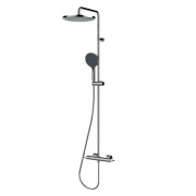 Mitigeur kit colonne de douche murale thermostatic chromé Apice - Bossini L10505030