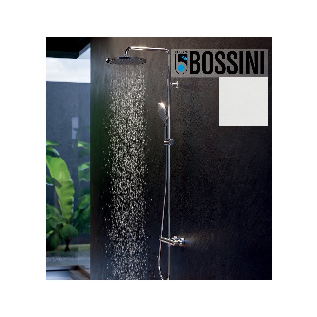 Mitigeur kit colonne de douche murale thermostatic blanc mat Apice - Bossini L10505045