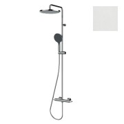 Mitigeur kit colonne de douche murale thermostatic blanc mat Apice - Bossini L10505045