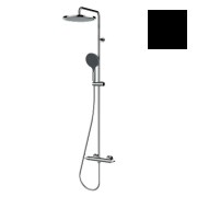 Mitigeur kit colonne de douche murale thermostatic noir mat Apice - Bossini L10505073